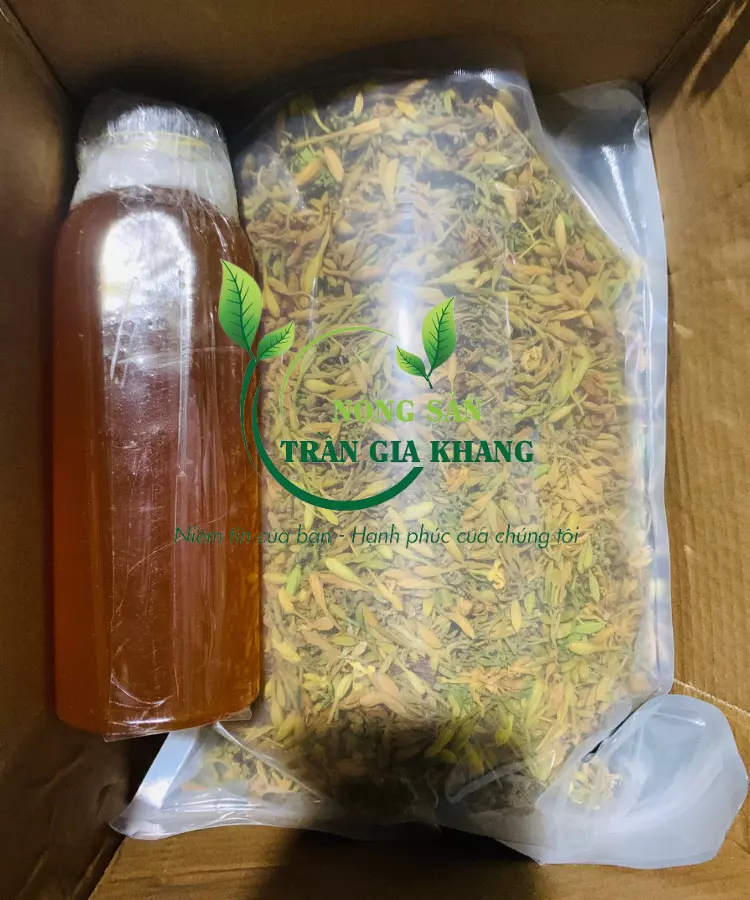 Hoa đu đủ ngâm mật ong